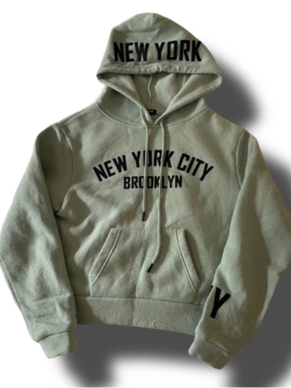 NEW YORK CITY Brooklyn Hooded Sweatshirt - Light Sage